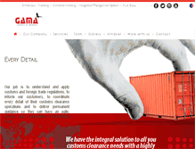 Tablet Screenshot of aduanasgama.com
